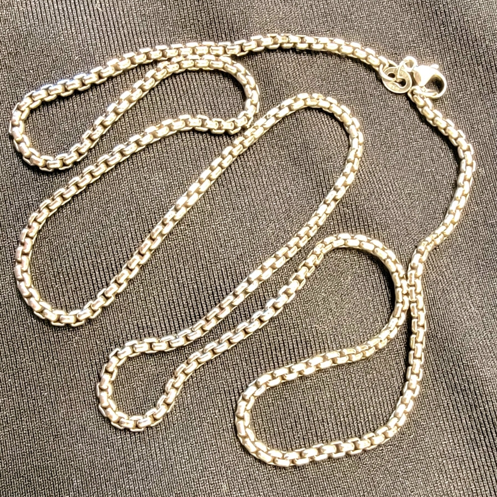 James Avery 22" Heavy Box Chain, Sterling Silver
